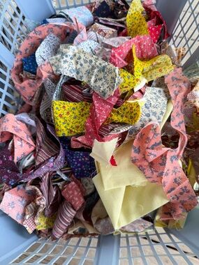 Vintage Fabric Strips Big Bundle